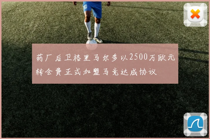 药厂后卫格里马尔多以2500万欧元转会费正式加盟马竞达成协议